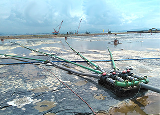 ジオドレーンSPD工法事例1